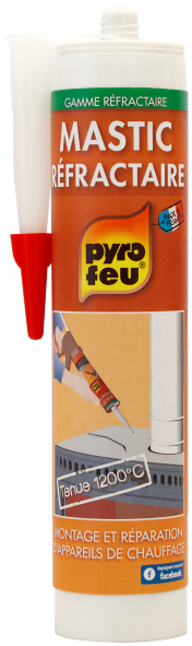 mastic refractaire cartouche 310 ml - PYROFEU